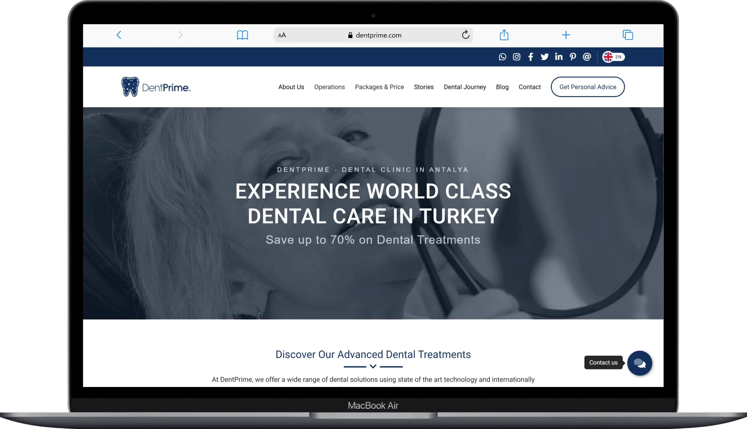 DentPrime website