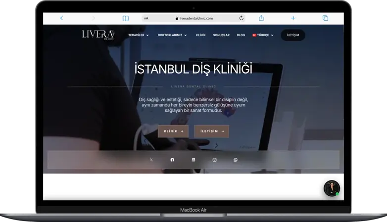 Livera Dental Clinic website